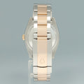 2005 Rolex DateJust Turn-O-Graph 116261 Rose Gold Two Tone Steel Black Watch