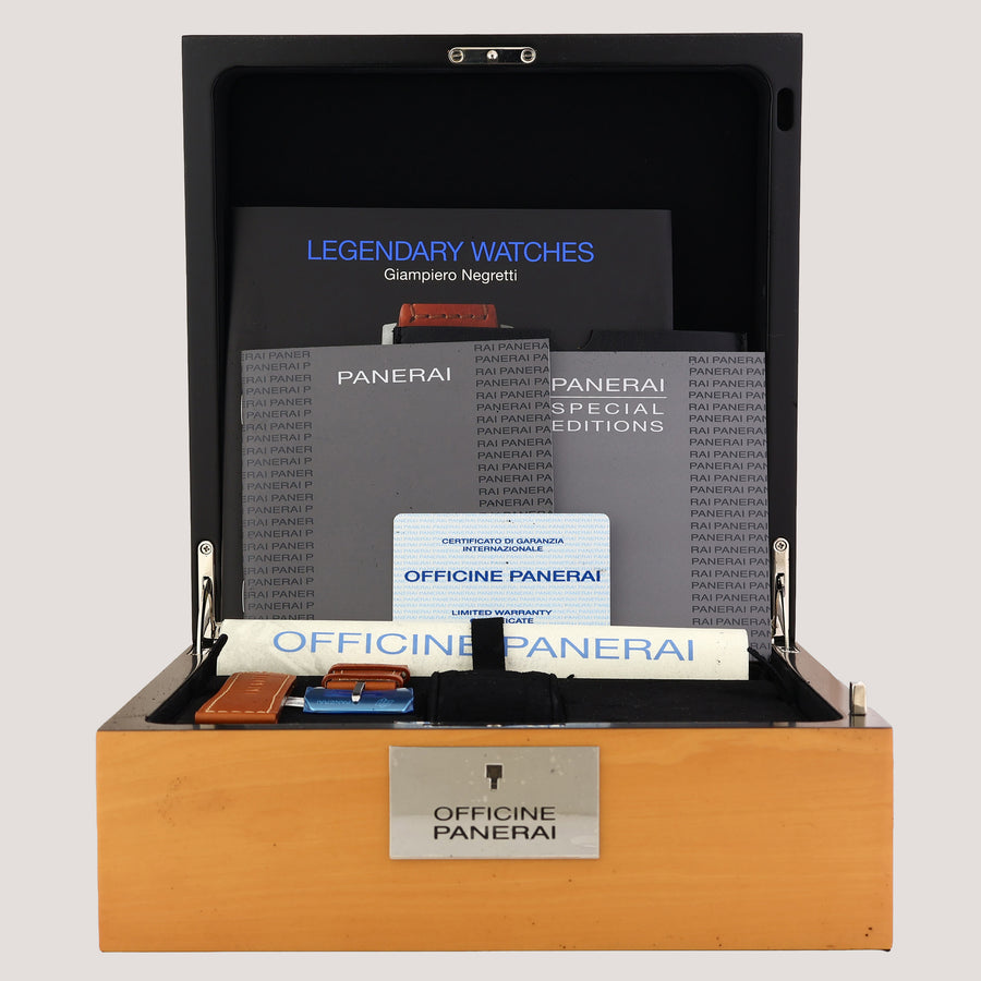 PAPERS MINT Panerai California 00249 47mm Radiomir Steel Leather Watch Box