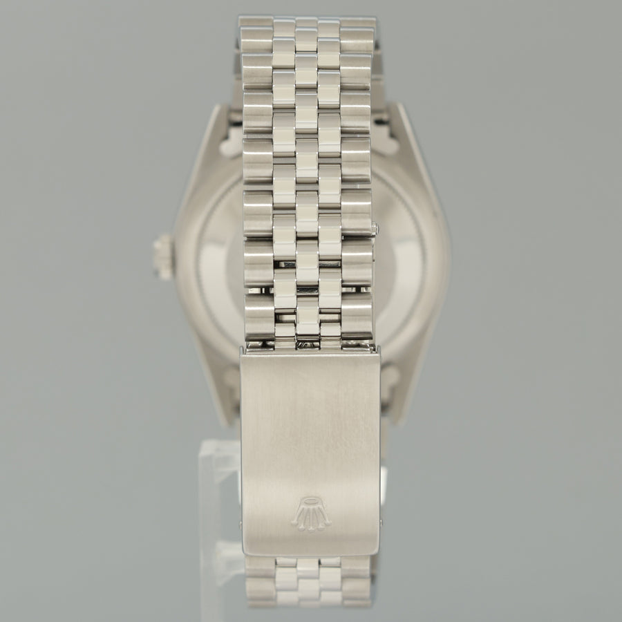MINT Rolex DateJust 16234 Blue Roman Jubilee White Gold Fluted Watch Box