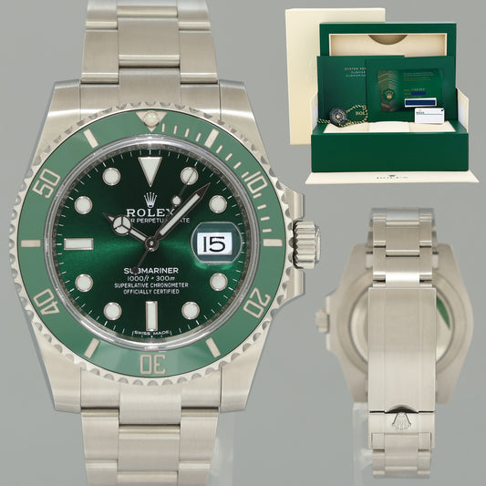STICKERS JUNE 2020 NEW PAPERS Rolex Submariner Hulk 116610LV Green Ceramic Watch