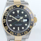 MINT 2016 Rolex GMT-Master 2 Ceramic 116713 Black Two Tone Steel Gold Watch Box