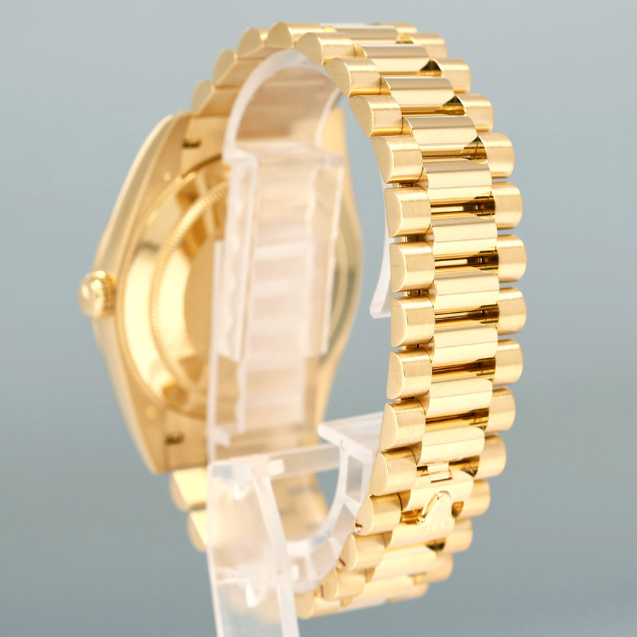 MINT PAPERS Rolex Day-Date 40 President 228238 Black Stick Yellow Gold Watch Box
