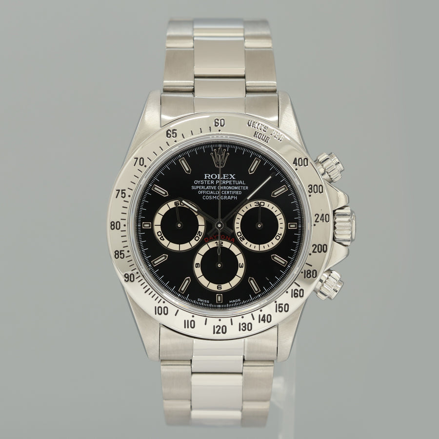 1999 MINT Rolex 16520 Zenith Daytona Black 40mm Chronograph Watch Box