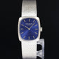 MINT Ladies Patek Philippe Ellipse 4107 18k White Gold Manual Wind Blue 20mm Watch