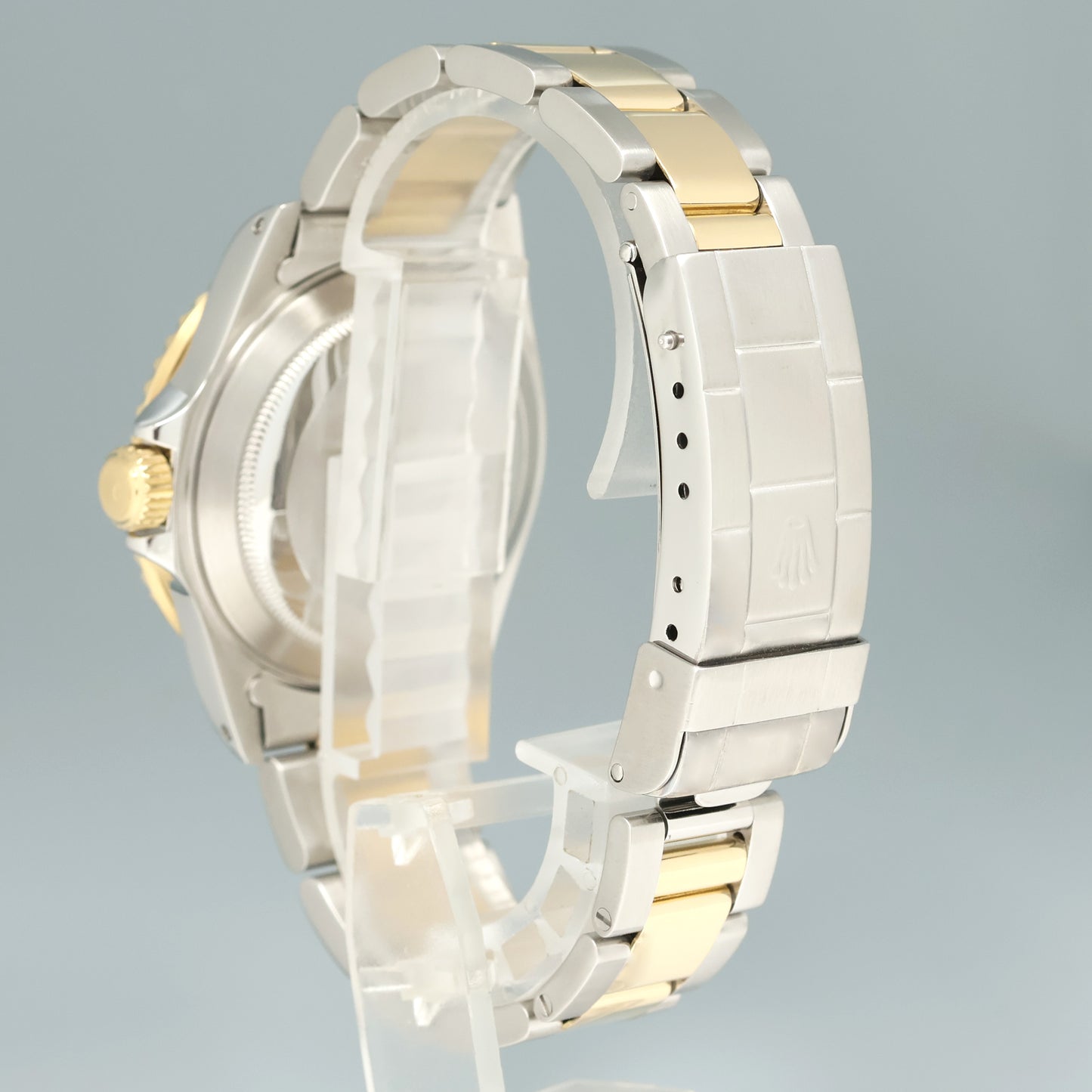 PAPERS 2000 MINT Rolex Submariner 16613 Two Tone Gold Serti Diamond Watch Box