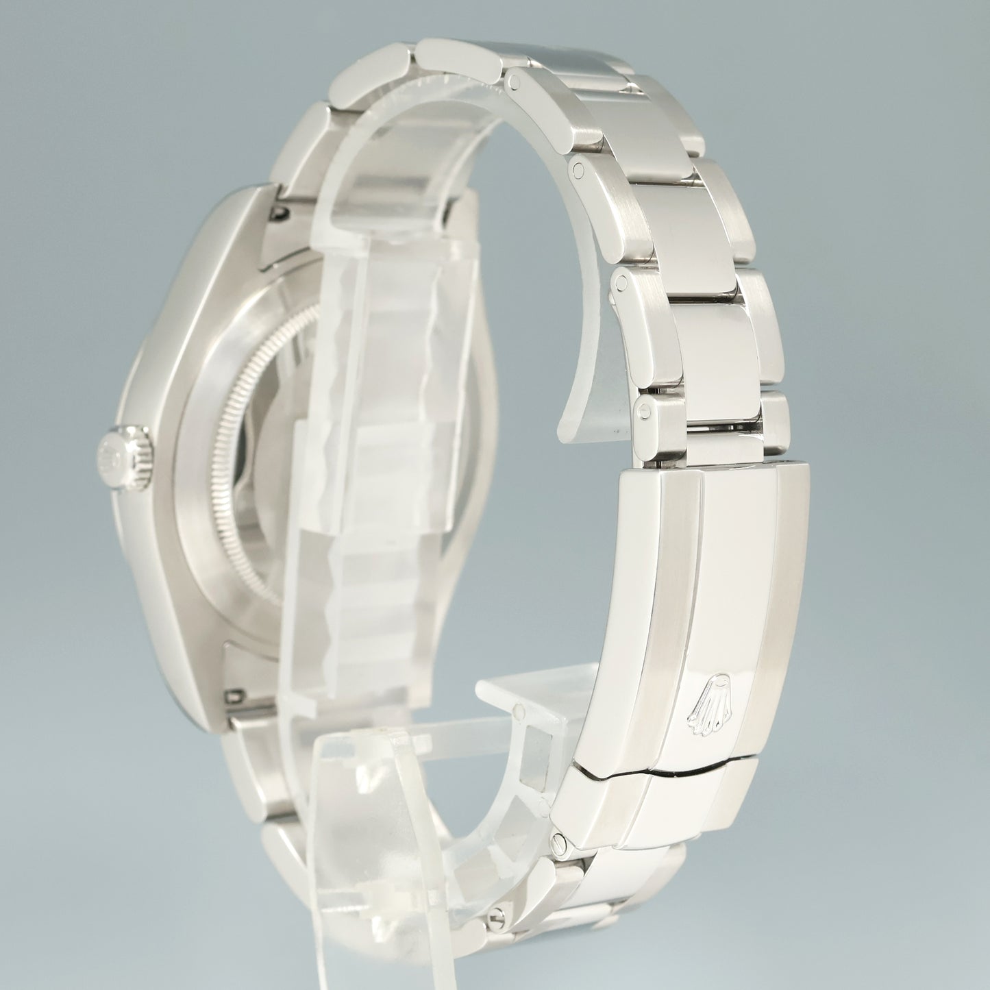 PAPERS MINT Rolex DateJust II 116300 Blue Stick Dial Oyster Steel 41mm Watch Box