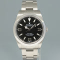 2015 MINT Rolex 214270 Explorer 1 Black Arabic MK1 Dial Steel 39mm Oyster Watch Box