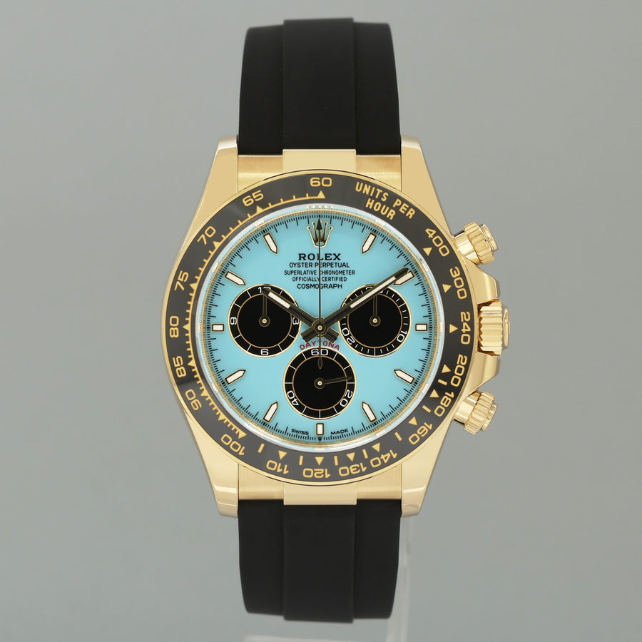 JULY 2026 NEW PAPERS Rolex Oysterflex Daytona 126518LN Gold Tiffany Blue Watch Box