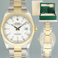 MINT 2020 Rolex DateJust 41 126333 Two Tone Yellow Gold White Stick Watch Box