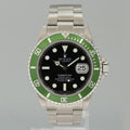 Rolex Flat 4 Kermit F Serial 16610LV Green Submariner 40mm Watch Box