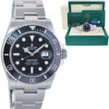 AUG 2025 NEW PAPERS Rolex Submariner 41mm Black Ceramic Steel 126610 LN Watch Box
