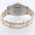 MINT 2015 Rolex Datejust 2 Black Roman 116333 Two-Tone Yellow Gold Oyster Watch Box