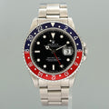 MINT Rolex 16710 GMT-Master II Pepsi Blue Red 40mm Tritium Steel Watch Box