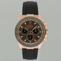 2020 PAPERS MINT Rolex Daytona Ceramic 116515LN Rose Gold Chocolate Oysterflex Watch