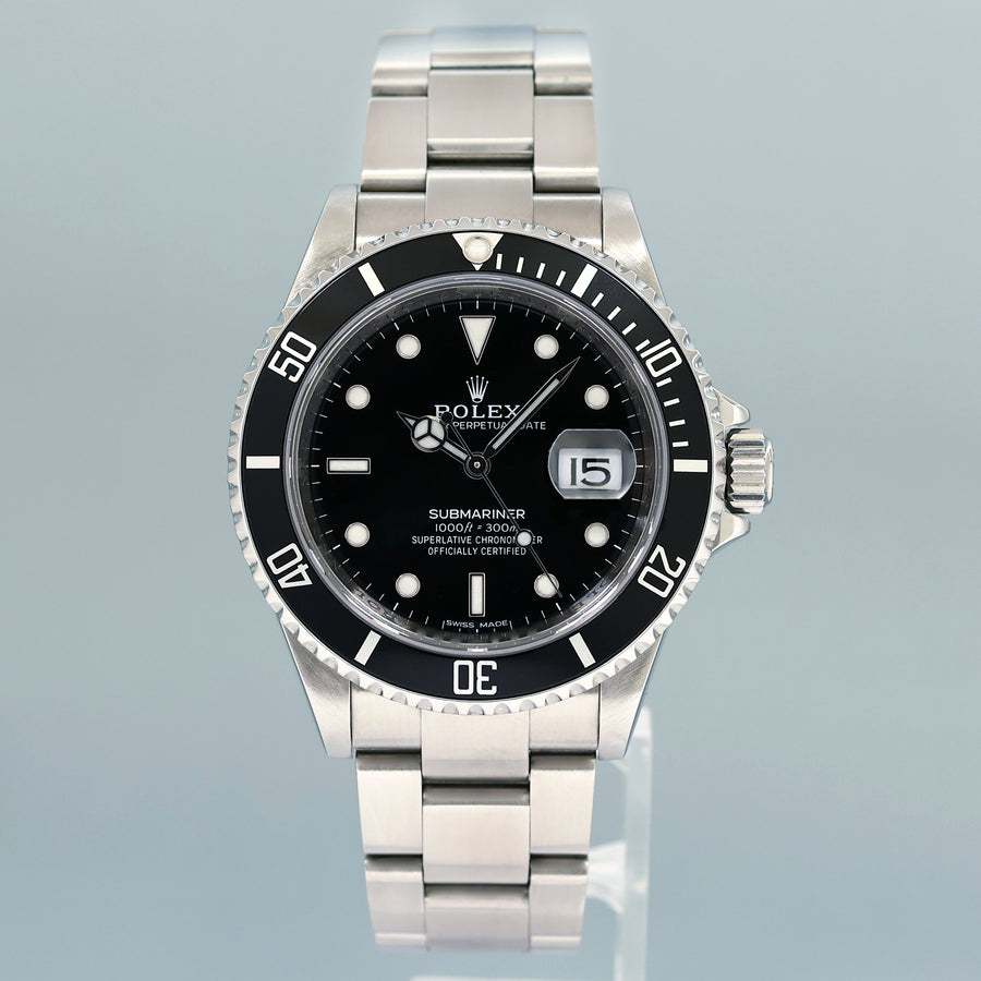 2025 RSC PAPERS MINT Rolex Submariner Date 16610LN Stainless Steel 40mm Black Watch