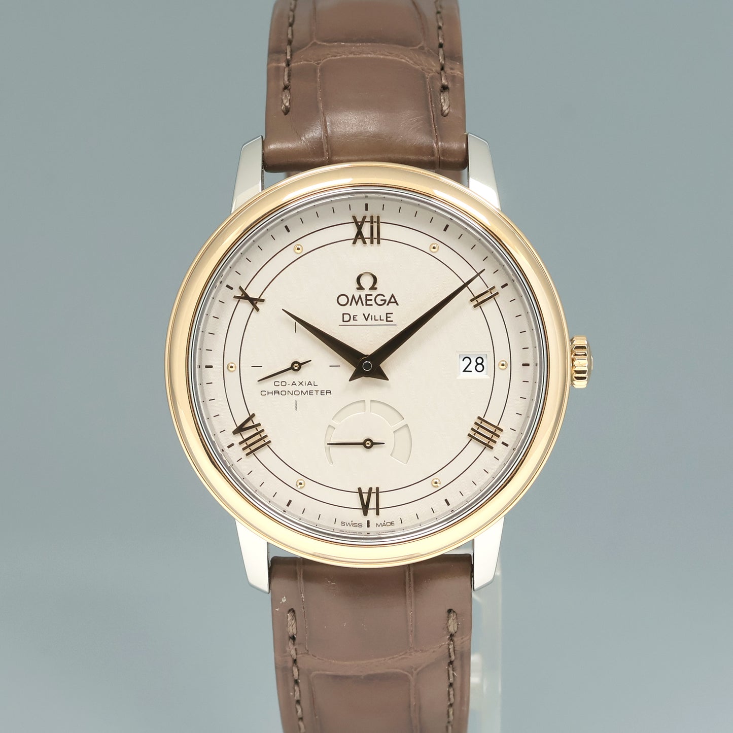 PAPERS Omega 424.23.40.21.02.001 De Ville Prestige Rose Gold Streel 39.5 mm Watch