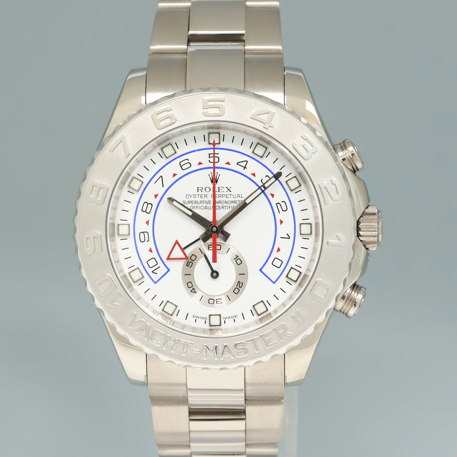 2023 CPO Papers MINT Rolex Yacht-Master II 2 18k White Gold 44mm 116689 Watch Box