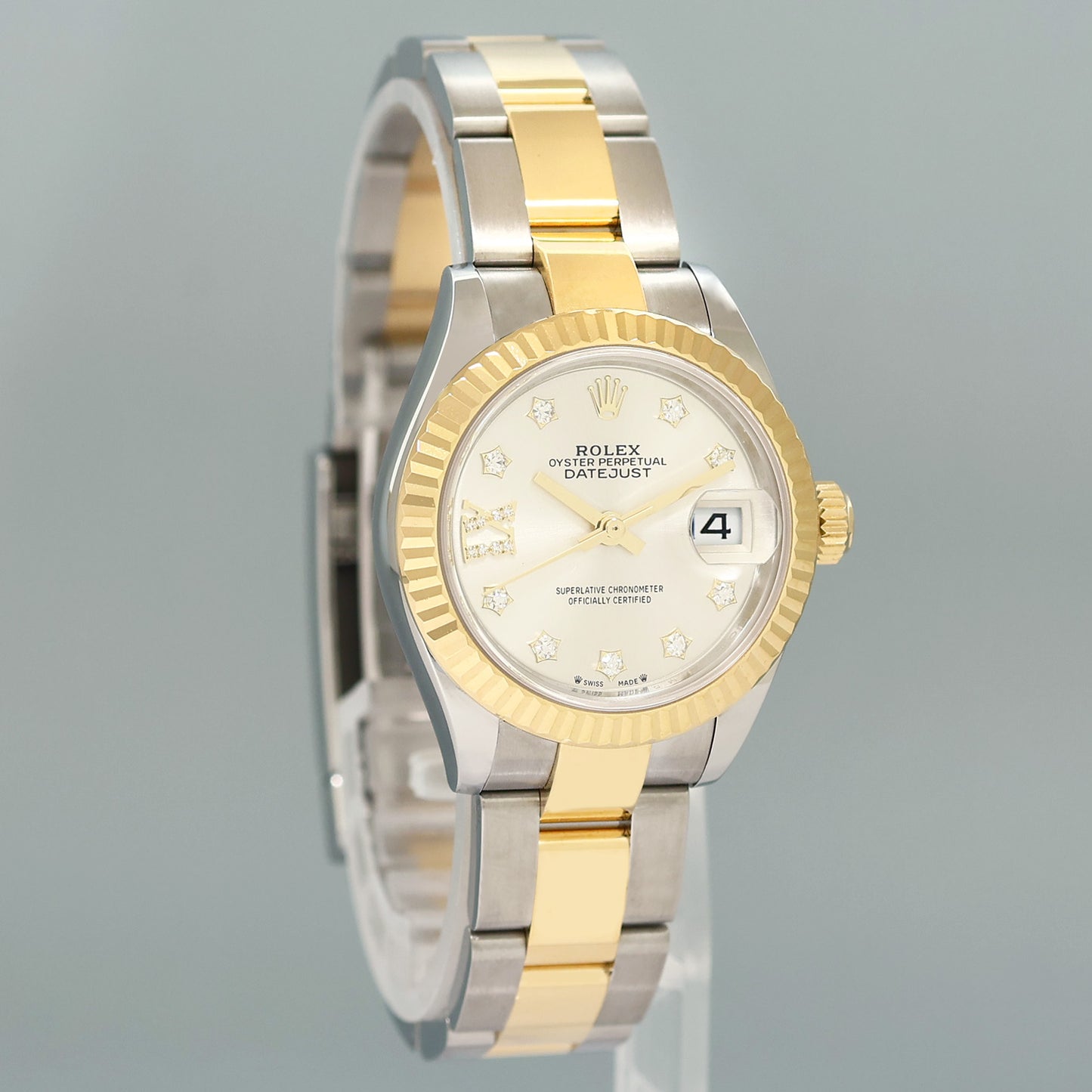 2021 NEW PAPERS Ladies Rolex DateJust 279173 Star Diamond 28mm Two Tone Watch Box