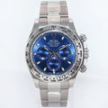 MINT PAPERS Rolex Daytona Blue Dial Chrono 116509 White Gold Watch Box