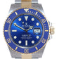 2022 NEW PAPERS Rolex Submariner 41mm Blue 126613LB Two Tone Gold Watch Box