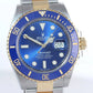 2022 NEW PAPERS Rolex Submariner 41mm Blue 126613LB Two Tone Gold Steel Watch