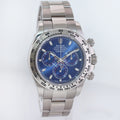 MINT PAPERS Rolex Daytona Blue Dial Chrono 116509 White Gold Watch Box