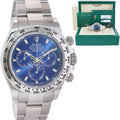 MINT PAPERS Rolex Daytona Blue Dial Chrono 116509 White Gold Watch Box