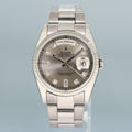 PAPERS MINT Rolex President Day Date Diamond 118209 White Gold Oyster Watch Box