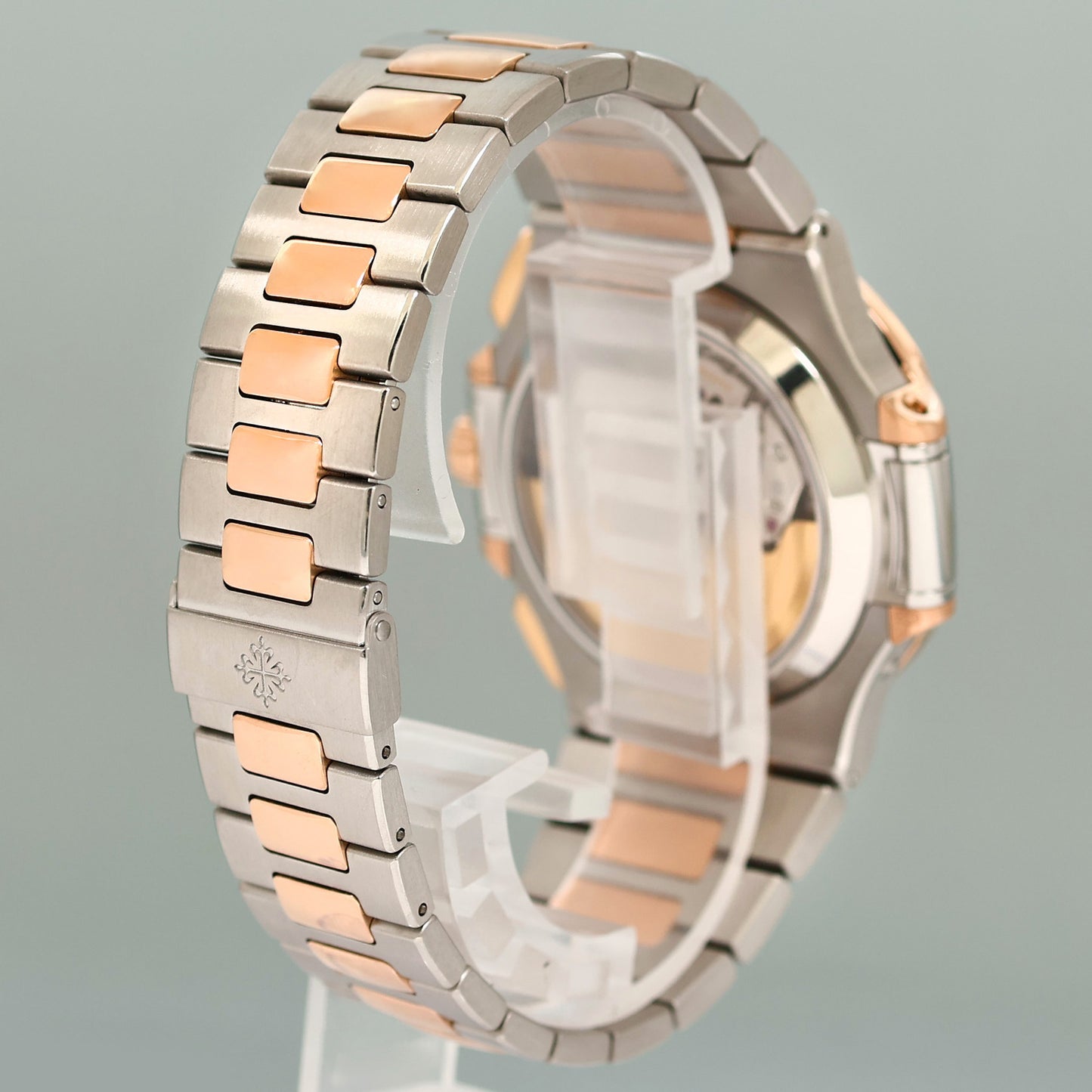 MINT PAPERS 5980/1AR-001 Patek Philippe Nautilus Rose Gold Two Tone Blue Watch Box