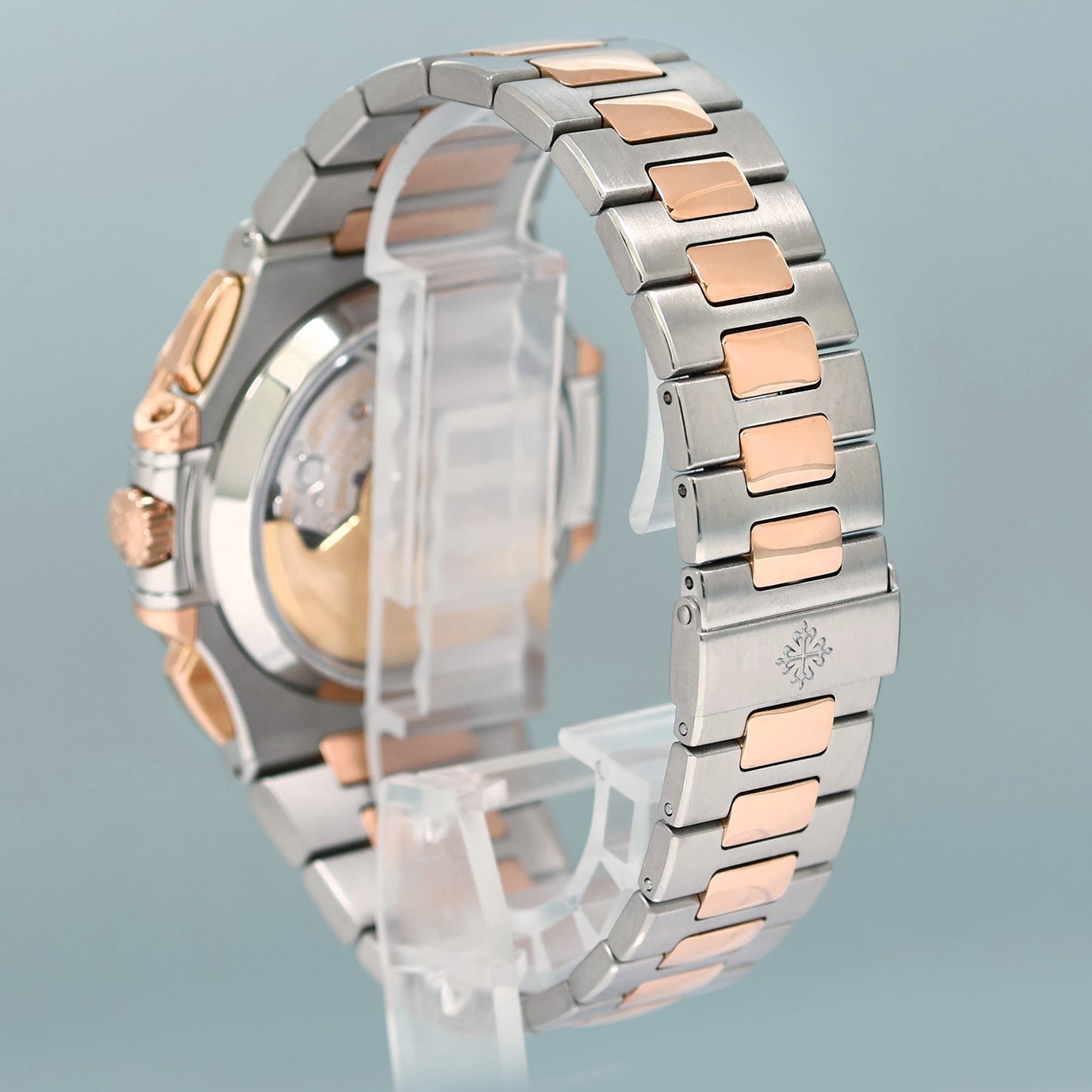MINT PAPERS 5980/1AR-001 Patek Philippe Nautilus Rose Gold Two Tone Blue Watch Box