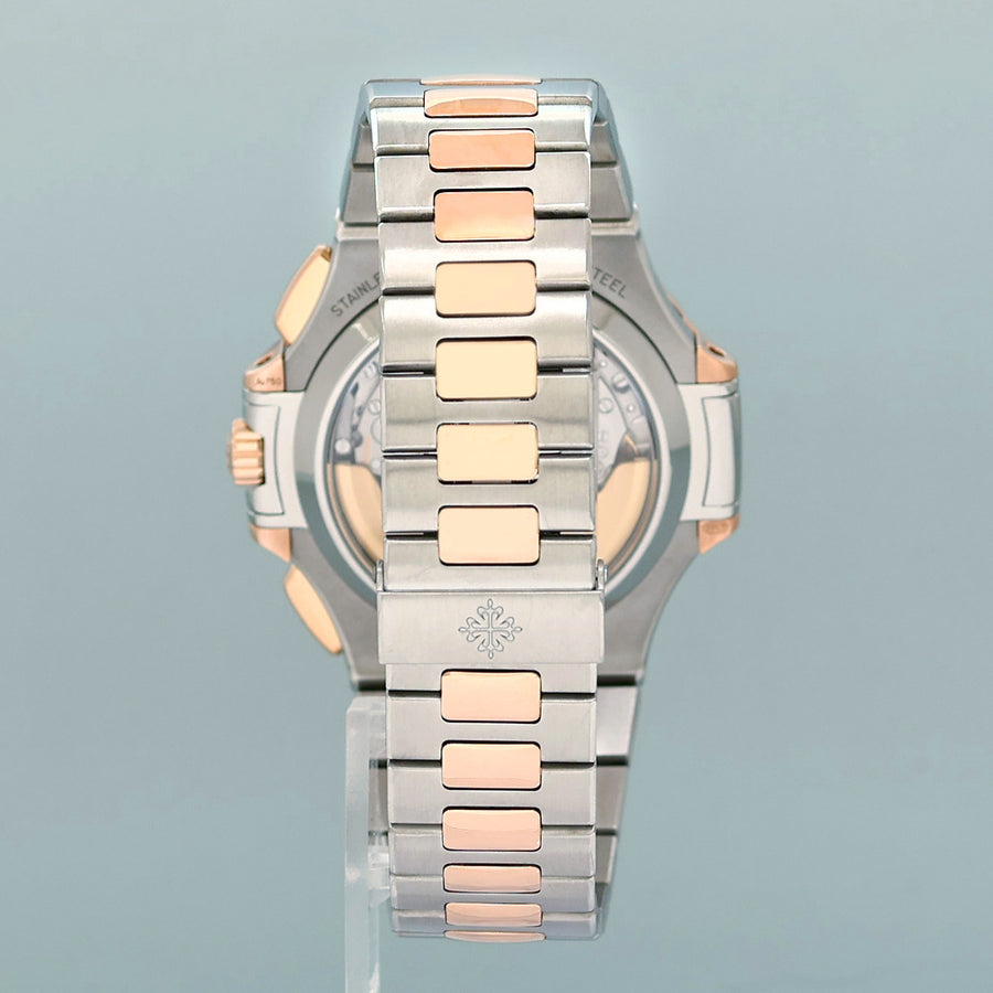 MINT PAPERS 5980/1AR-001 Patek Philippe Nautilus Rose Gold Two Tone Blue Watch Box