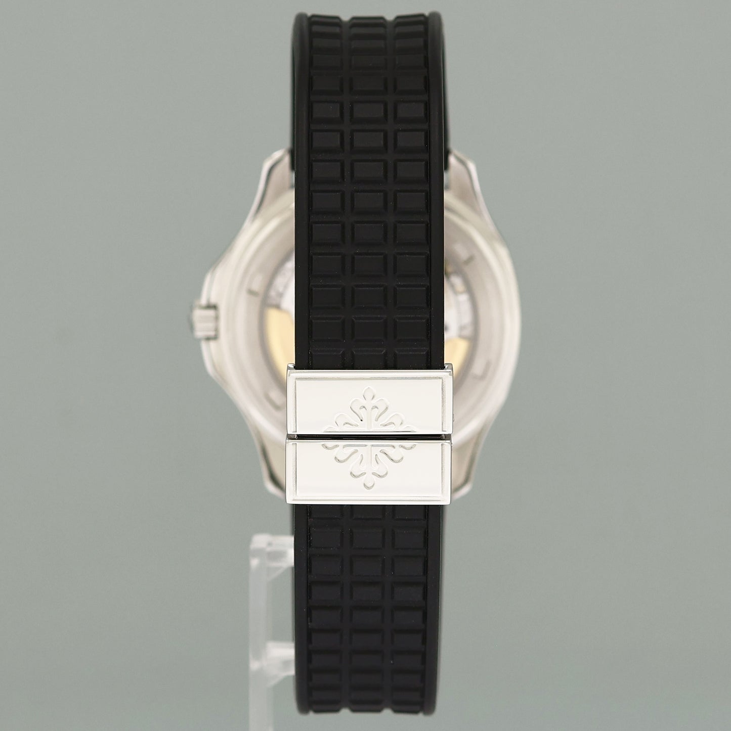 MINT PAPERS Patek Philippe Steel Aquanaut Black Rubber JUMBO 5065 38mm Tritium Watch