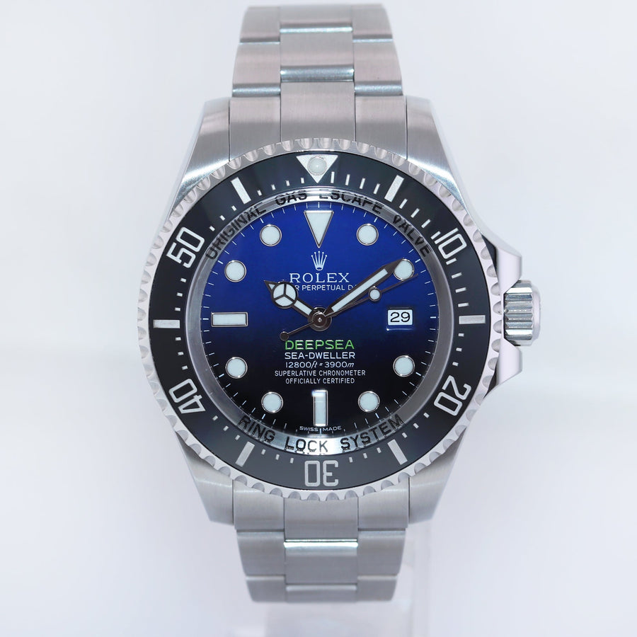 MINT 2017 Rolex Sea-Dweller Deepsea James Cameron Blue 116660 44mm Watch Box