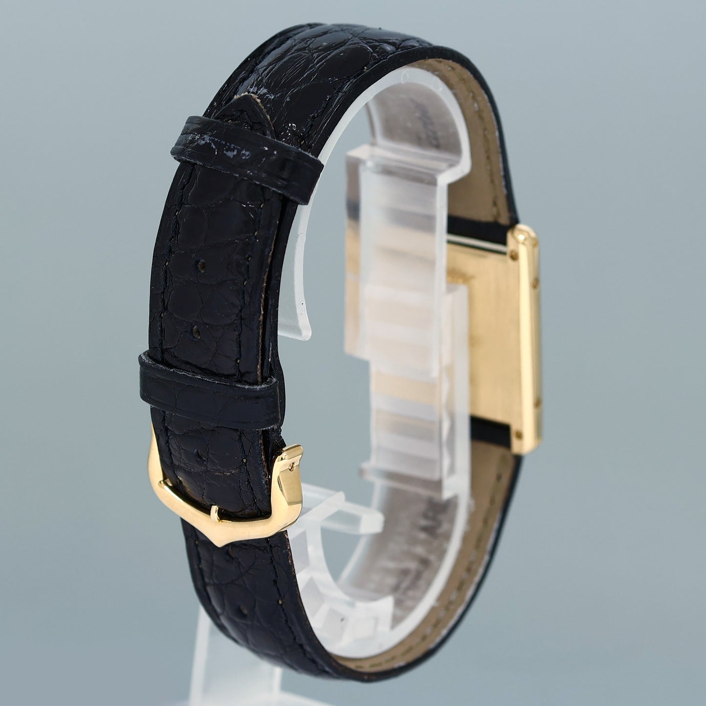 MINT PAPERS Cartier Tank Louis 1140 Large Size 23mm 18k Yellow Gold Mens Watch