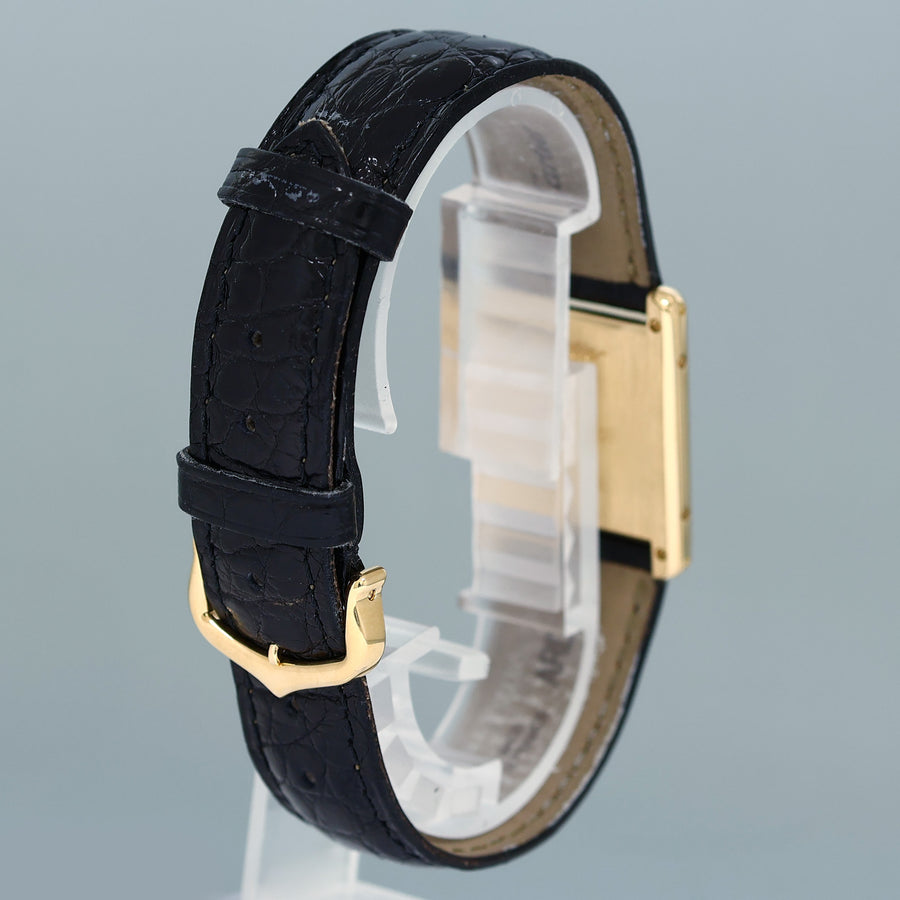 MINT PAPERS Cartier Tank Louis 1140 Large Size 23mm 18k Yellow Gold Mens Watch