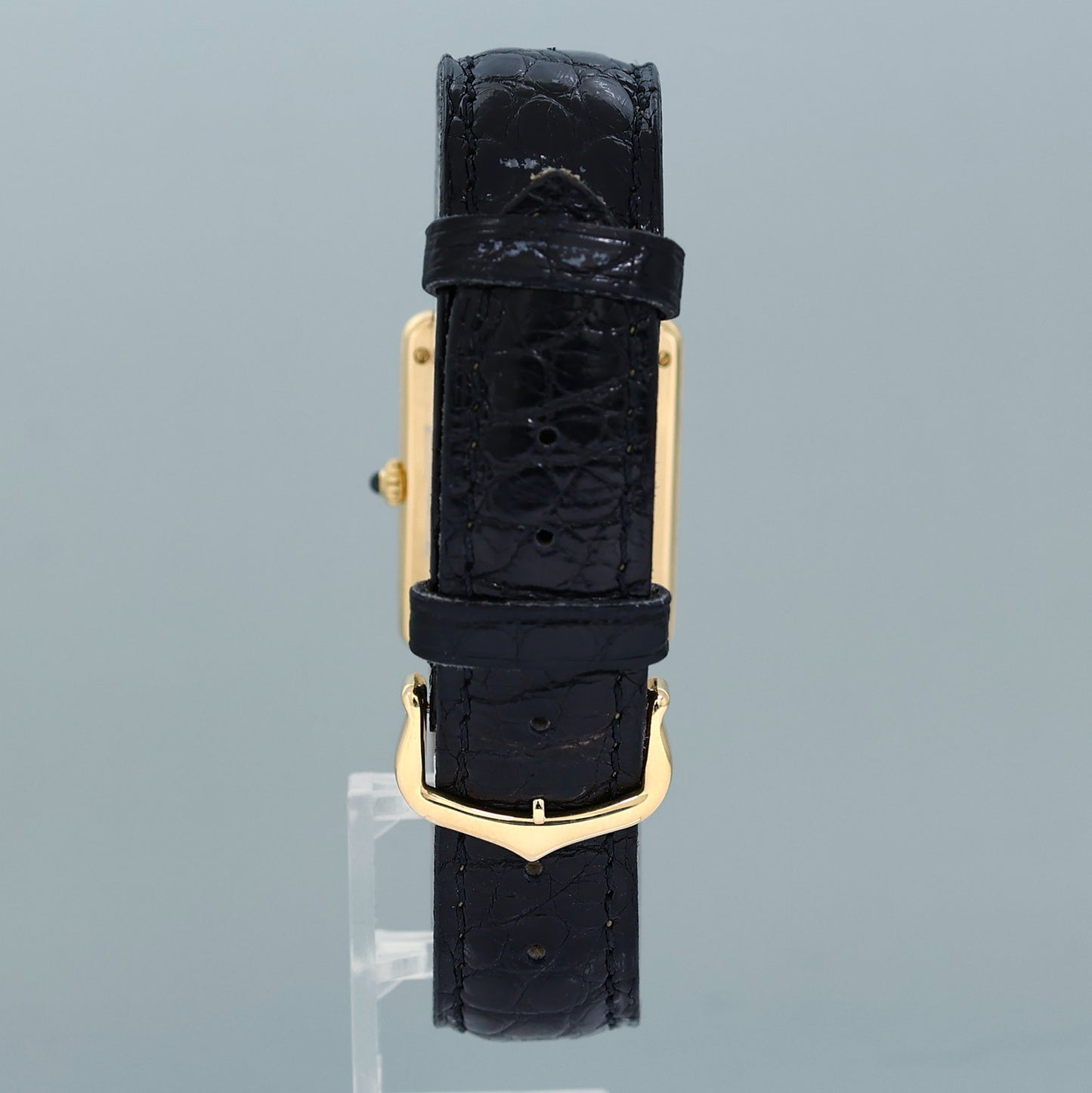 MINT PAPERS Cartier Tank Louis 1140 Large Size 23mm 18k Yellow Gold Mens Watch