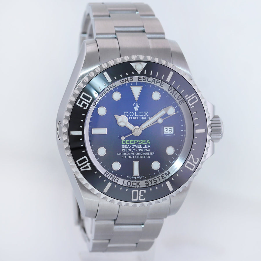 MINT 2017 Rolex Sea-Dweller Deepsea James Cameron Blue 116660 44mm Watch Box