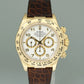 1997 MINT Rolex Daytona Zenith 16518 White Chronograph Leather Yellow Gold Watch Box