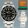 Rolex Submariner 5513 Matte Feet First Dial 40mm Steel Oyster Watch Box