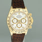 1997 MINT Rolex Daytona Zenith 16518 White Chronograph Leather Yellow Gold Watch Box