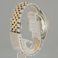 MINT Rolex DateJust 16233 Two Tone Yellow Gold Jubilee Silver Arabic Dial Watch