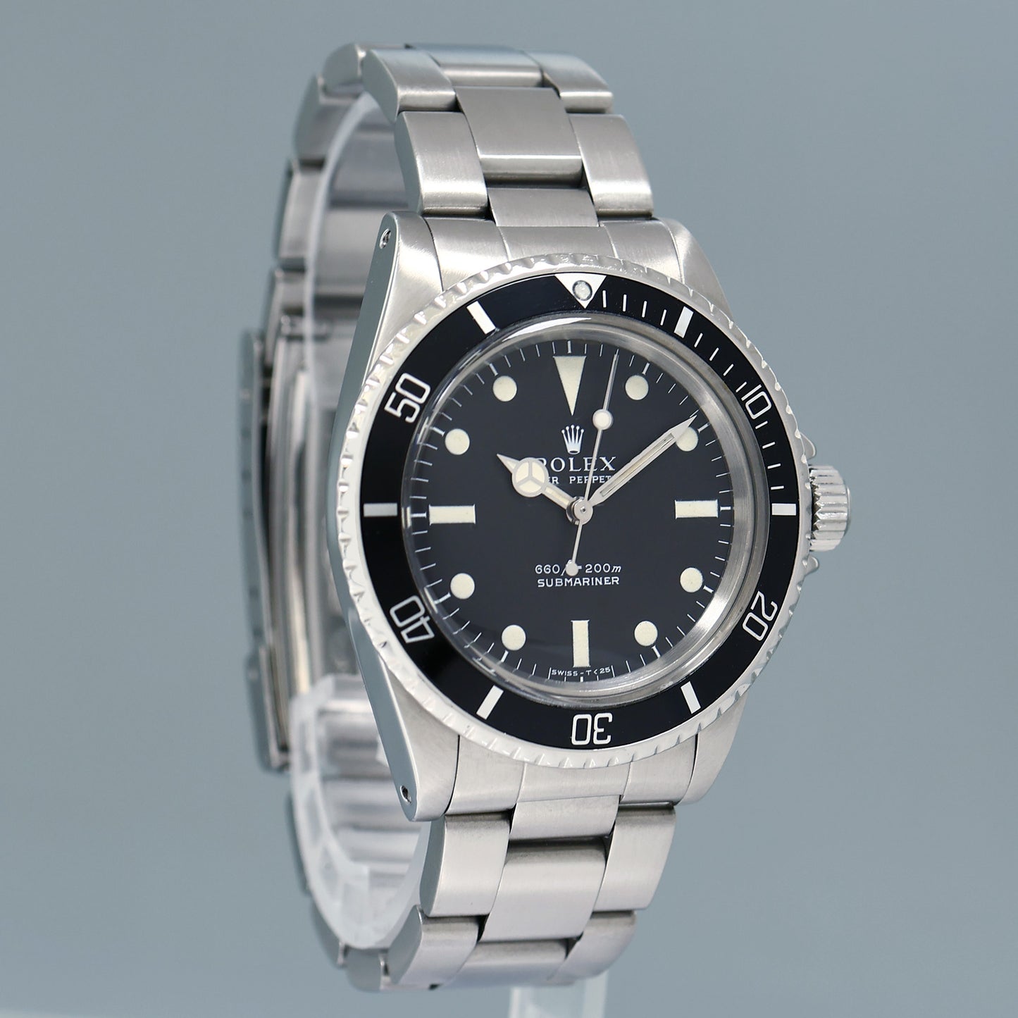 Rolex Submariner 5513 Matte Feet First Dial 40mm Steel Oyster Watch Box