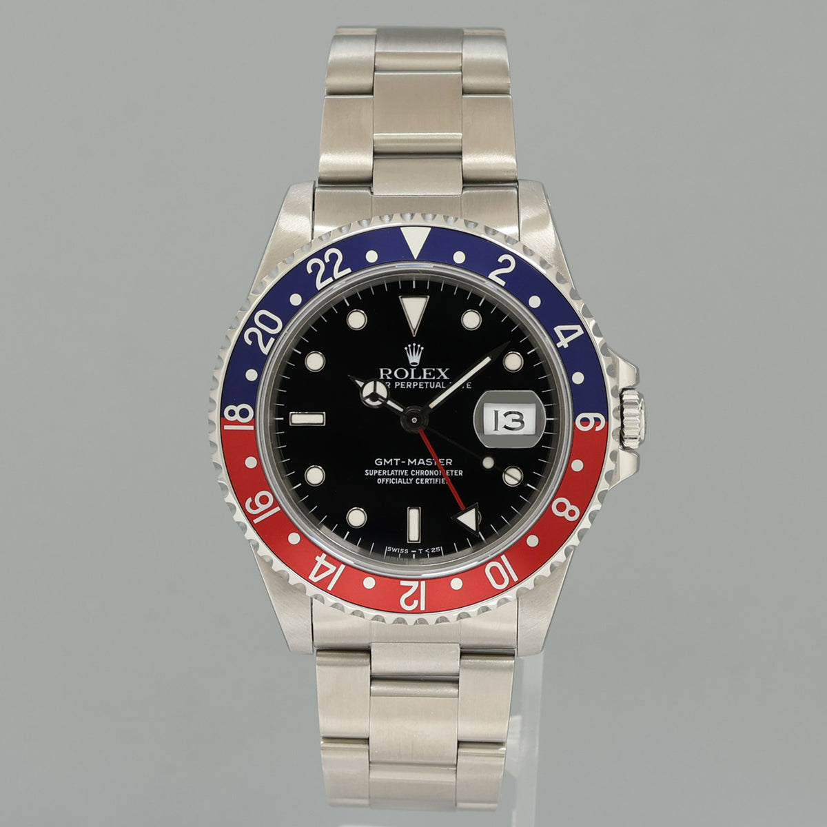 MINT 1989 Rolex 16700 GMT-Master Pepsi Blue Red Steel 40mm Watch Box