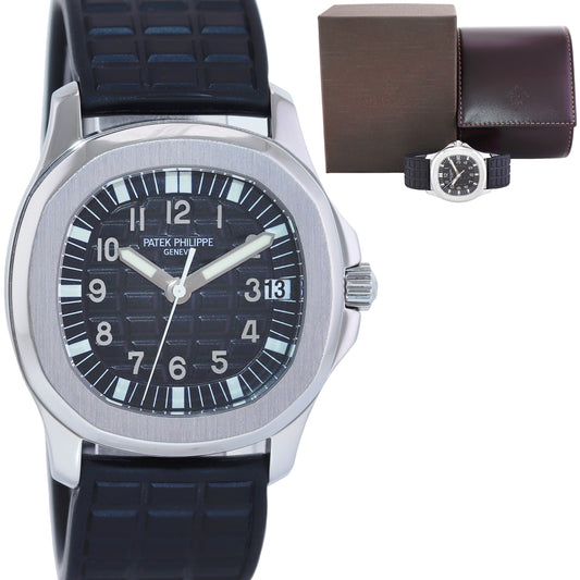 MINT Patek Philippe Steel 5066a Aquanaut Black Tropical Rubber 5066/1 36mm Watch