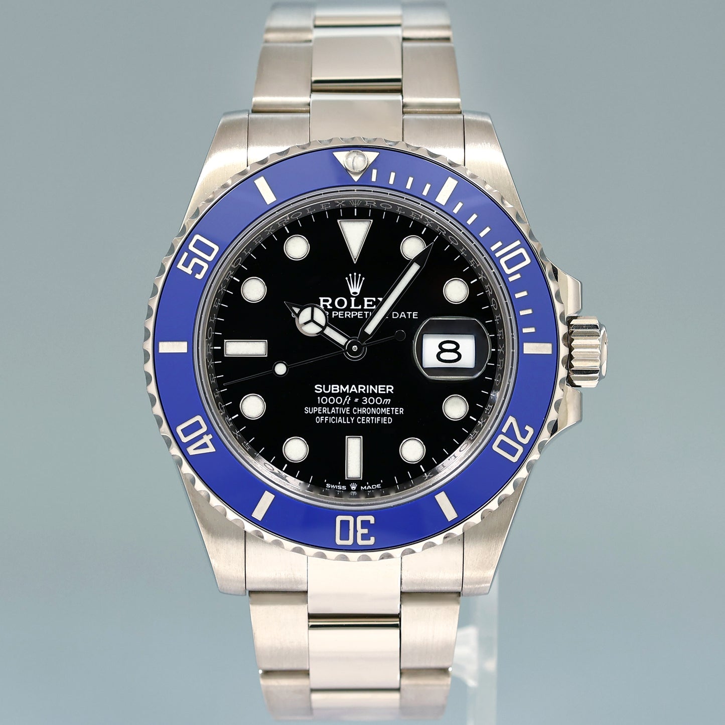 2022 MINT Rolex Submariner Blue Smurf 126619 White Gold 41mm Watch Box