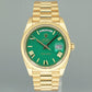 MINT Rolex Day-Date 40 President 228238 Green Enamel Roman Gold Watch Box