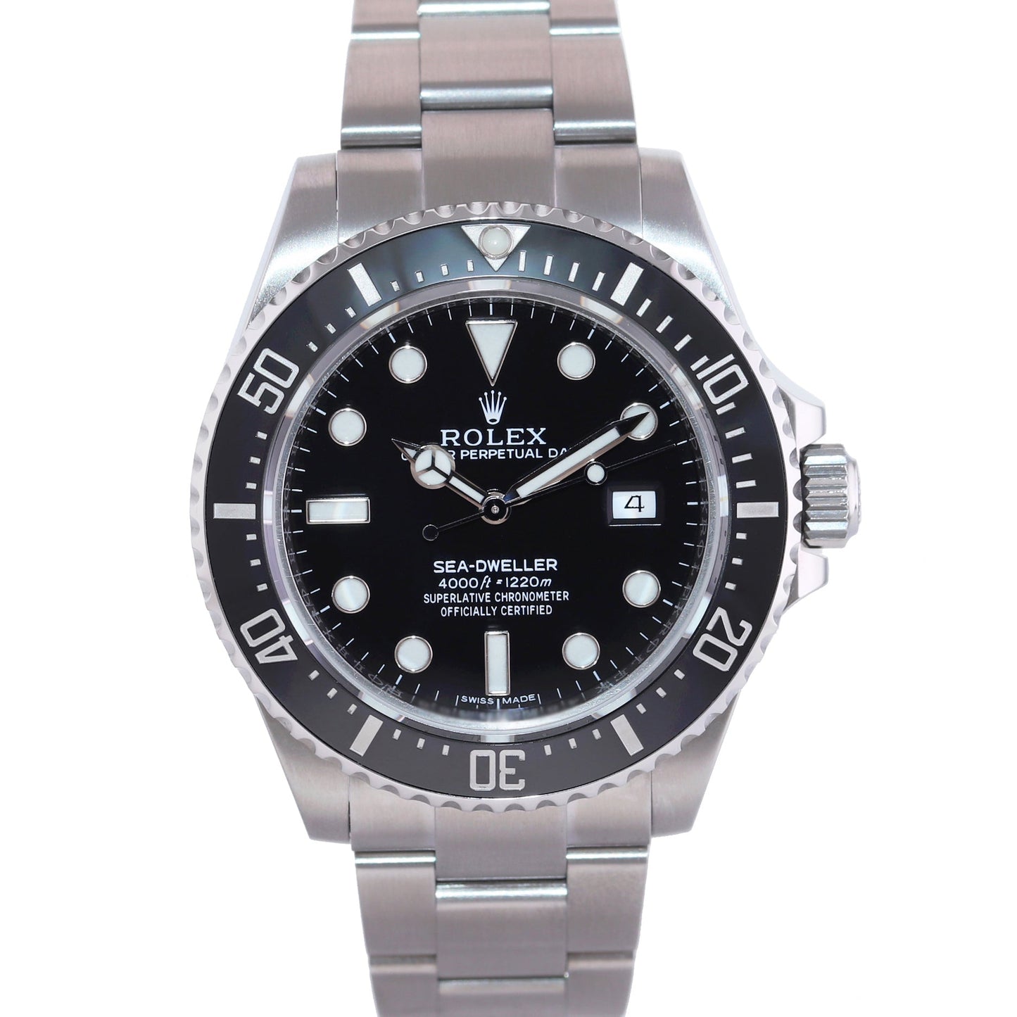 MINT 2016 PAPERS Rolex Sea-Dweller 116600 Steel 40mm Black Ceramic Dive Watch Box