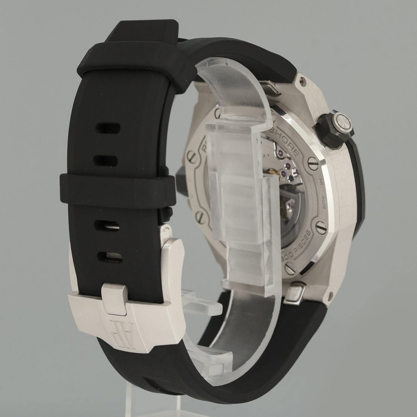 PAPERS Audemars Piguet Royal Oak Offshore White Gold Black 42mm 15720CN Watch