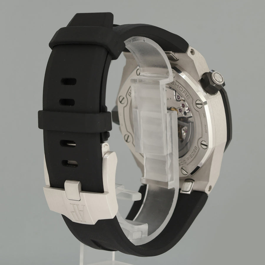 PAPERS Audemars Piguet Royal Oak Offshore White Gold Black 42mm 15720CN Watch