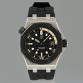 PAPERS Audemars Piguet Royal Oak Offshore White Gold Black 42mm 15720CN Watch